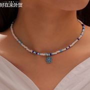 Woven beaded colorful rice beads sweet necklace可爱甜美项链