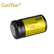 CooYoo S10 10180可充电锂离子电池 Quantum量子手电通用100毫安