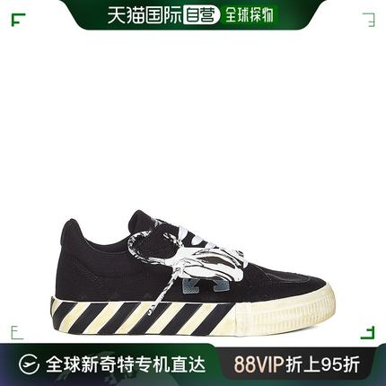 香港直邮OFF WHITE 黑色男士帆布鞋 OMIA085F21FAB001-1045