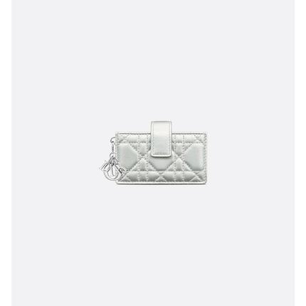 欧洲直邮Christian Dior克里斯汀·迪奥Lady Dior手提包银色羊皮