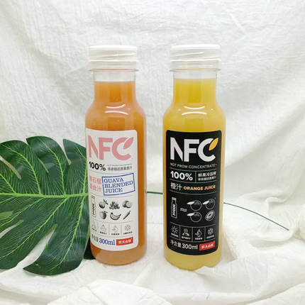 农夫山泉NFC香蕉芒果混合橙汁300ml鲜果冷压榨饮料热卖无添加果蔬