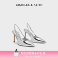 【母亲节礼物】CHARLES&KEITH夏女鞋CK1-60280377尖头高跟凉鞋女