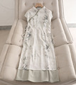 彩系~2024夏季新款国风新中式连衣裙改良版旗袍长裙小个子两件套
