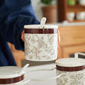 调料罐厨房家用调料盒调料组合套装调味罐陶瓷罐中式大容量调料罐