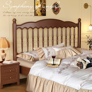 美式全实木温莎床法式复古床双人床1.8米欧式轻奢1.5米主卧室婚床