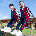英伦风棒球服小学生校服套装儿童班服春秋款运动三件套幼儿园园服