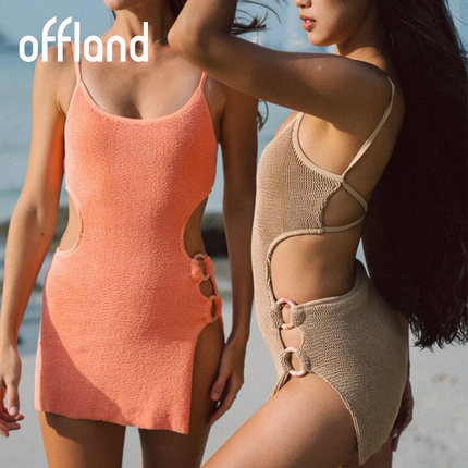 Offland Palomas Swim Gaia 2024新裙裤一体遮肚连体泳衣环保圆环