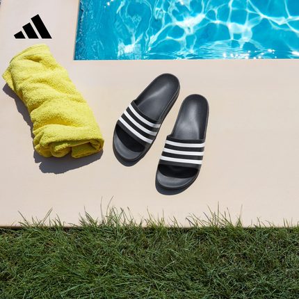 ADILETTE AQUA休闲沙滩拖鞋男女夏季adidas阿迪达斯官方轻运动