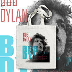 摇滚帆布包 Bob Dylan 鲍勃·迪伦 男女单肩 大容量购物袋