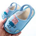 儿童布拖鞋男女两岁宝宝拖鞋春秋穿1-3-5-7岁婴幼儿室内防滑软底