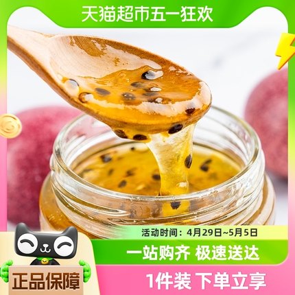 包邮福事多蜂蜜百香果茶500g*1瓶泡水冲饮灌装水果茶冲泡柚子果酱