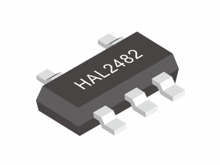双输出霍尔开关HAL2482 检测磁极霍尔元件HAL2482 微功耗霍尔开关