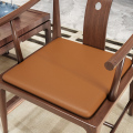 纯色太师椅皮革屁垫中式沙发椅子坐垫红木圈椅椅垫实木餐椅茶椅垫