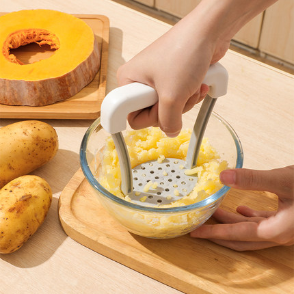 日本土豆压泥器家用食物水果捣碎泥按压神器婴儿辅食小工具压薯器