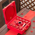 结婚敬茶茶具送新人订婚礼物家用茶壶敬茶杯陶瓷茶具陪嫁礼品礼盒