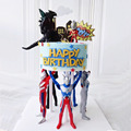 61卡通生日插件甜品台动漫儿童奥特曼蛋糕装饰超人打怪兽蛋糕摆件