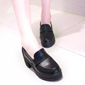 日本学生鞋 JK制服鞋舞台鞋 万用洛丽塔lolita皮鞋黑高跟cos鞋子