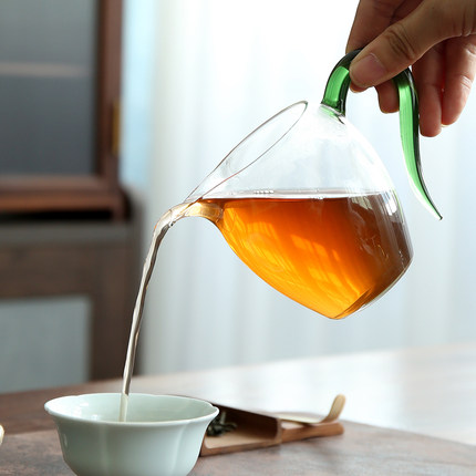 公道杯玻璃加厚耐热分茶器高档过滤泡茶具日式茶海公杯匀杯茶盅