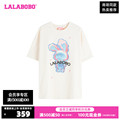 LALABOBO24夏季新款宽松纯棉可爱休闲大图案短袖T恤女LBDB-WSDT33