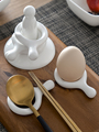 骨瓷创意筷架筷子托日式家用筷枕多用勺托陶瓷蛋托放筷子垫中式