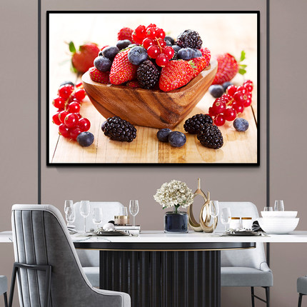 钻石画满钻新款2023现代简约水果草莓5d点贴钻十字绣满钻客厅餐厅