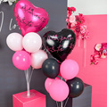 520爱心铝膜气球生日告白桌飘求婚室内商场布置结婚客厅求婚装饰