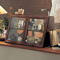 日式纯实木厨房收纳柜碗柜调料柜小型餐边柜餐桌整理柜玻璃储物柜