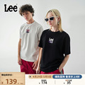 Lee24春夏新品舒适版型撞色字母印花圆领男短袖T恤潮LUT0055314LE