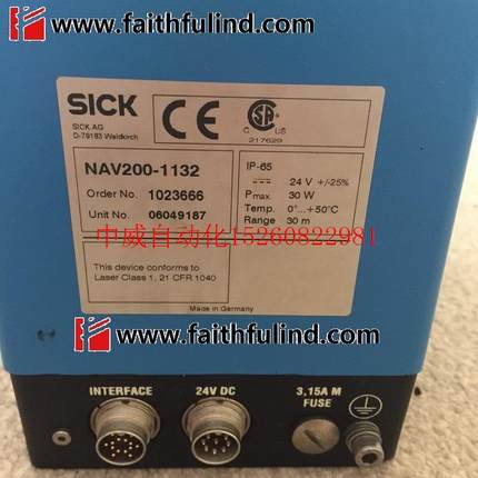 议价Sick NAV200-1132 西克二手安全激光扫描仪 1023666 30米现货