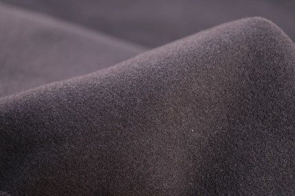 意大利进口复古丝雾灰紫色双面可揭开细腻编织羊绒羊毛设计师布料