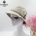 KAMOSA 渔夫帽女韩版百搭棉质可折叠日系盆帽小众防紫外线遮阳帽