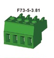 台湾恒翊 PCB 插拔式接线端子F73-5-3.81插头