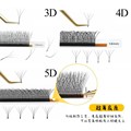 新品3D 4D 5D Premade Fans Eyelash Extensions W Style Faux