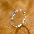 推荐A  Rose Gold Cubic Zirconia Wedding Ring for Women jewel