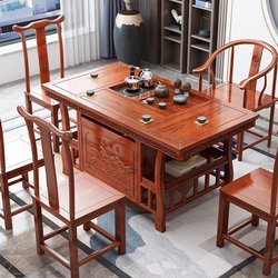 现货速发新中式茶桌全套实木家用办公茶几泡茶桌椅组合简约小茶台