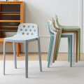 促新款塑料凳子加厚家用高板凳北欧简约客厅时尚餐桌凳商用结实品