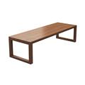 北欧实木会议桌长桌椅组合原木办公桌长方形工作台长条大型洽谈桌