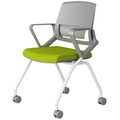 摺叠培训椅带桌板会议椅带写字板会议室开会椅培训班椅子桌椅一体