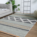 北欧简约风格地毯轻奢现代几何客厅沙发茶几地垫卧室床边毯加厚