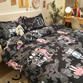 网红Quilt Bedsheet Bedcovers Duvet Sheets Bed Set Bedding Co