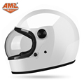 新款AMZ摩托车头盔复古巡航机车全盔男女3C认证夏季安全帽电动车