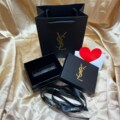 专柜YSL/圣罗兰包装礼品袋兰空盒子口红L香水粉底液金条美妆礼品