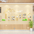 幼儿园墙面装饰大厅走廊文化背景布置材料教师风采展示照片墙贴画