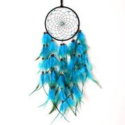 Creative Blue Feather Dream Catcher Wind Chime with LED Ligh