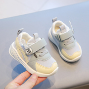 6到12个月1一3岁2婴幼儿鞋子秋男童透气软底宝宝学步鞋女童运动鞋