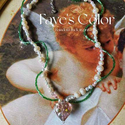 【Faye’sColor】原创设计手工小众淡水珍珠琉璃项链