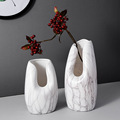 现代简约创意大理石陶瓷花瓶干花插花客厅电视柜摆件北欧饰品家居