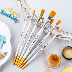 烘焙蛋糕工具尼龙毛色粉刷套装diy色素刷翻糖色素勾线笔上色画笔