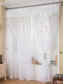 阳台纱成品窗帘刺绣纱帘布料遮光遮阳客厅卧室飘窗门帘定制窗纱白
