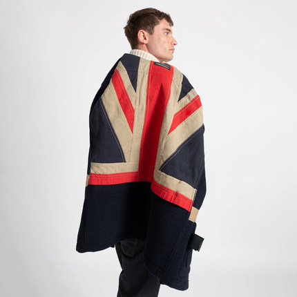 现货 英产 GLOVERALL 男款英国国旗版Monty中长款羊毛大衣MS5005
